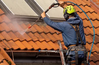 Démoussage et hydrofuge de toiture à Vergoignan